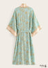 Vestido estilo kimono bohemio con cinturón Winona para mujer